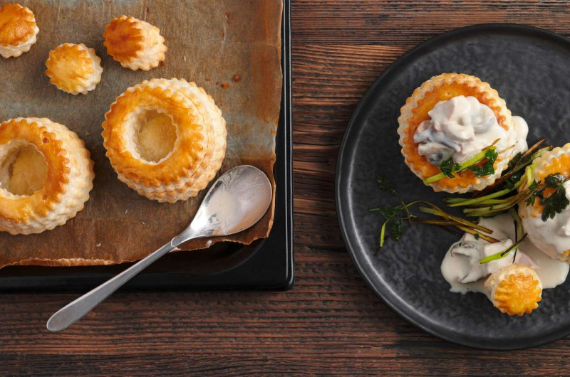 Vol-au-vent aux filets de lapin