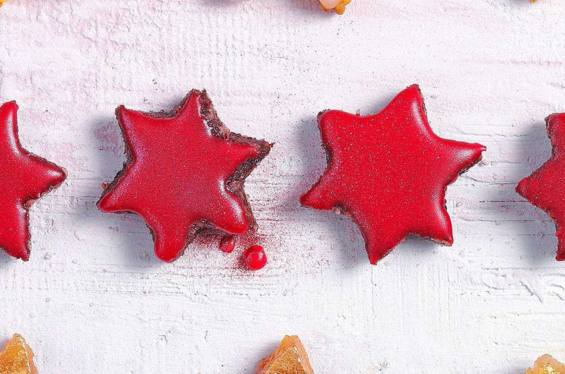 Étoiles au chocolat et au piment