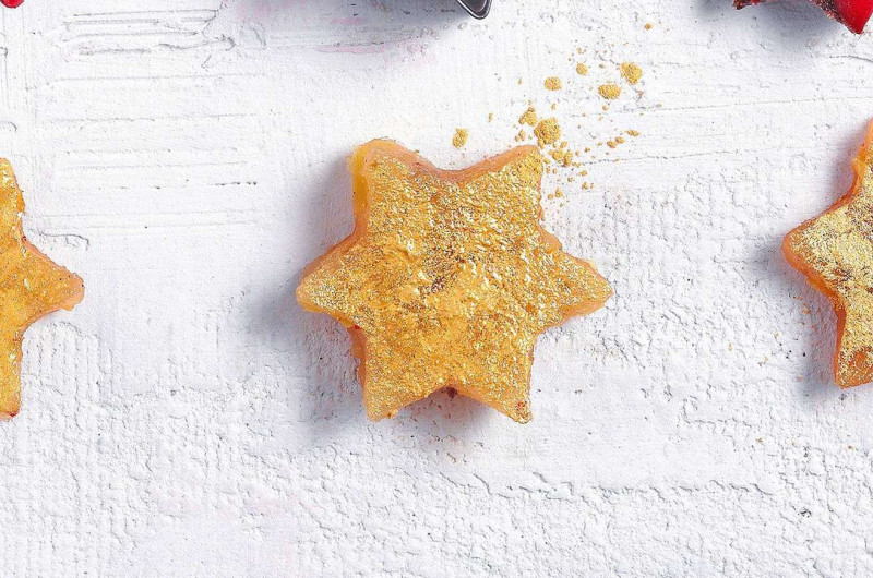 Étoiles en gelée au poivre rose