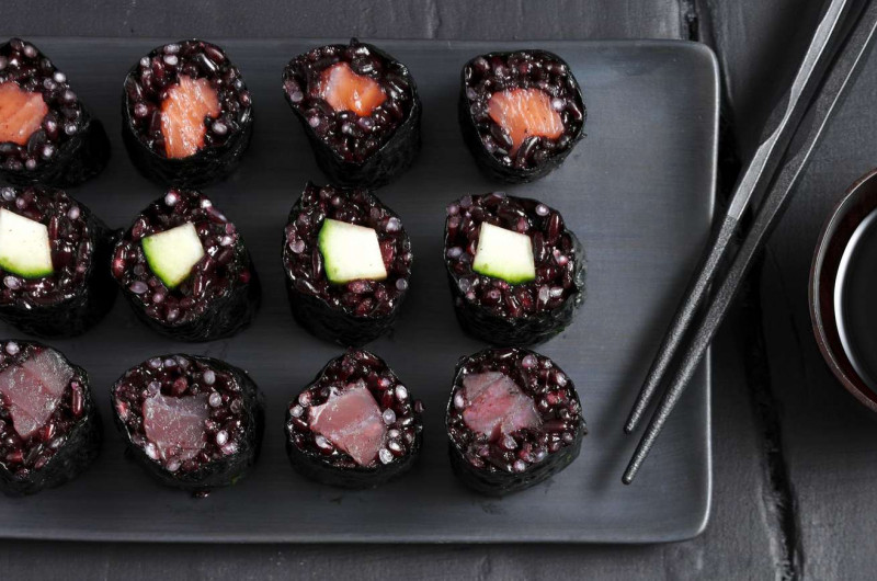 Black sushi