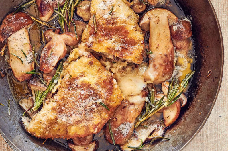 Cordon-bleu aux bolets