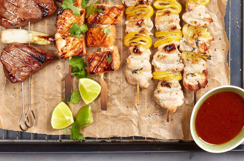 Trio de brochettes