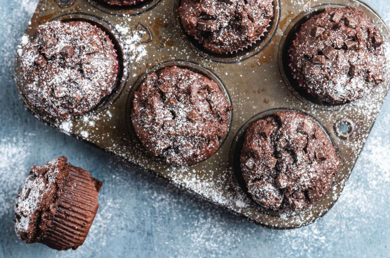 Muffins au quinoa et au chocolat