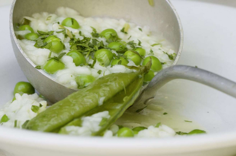 Risotto aux petits pois