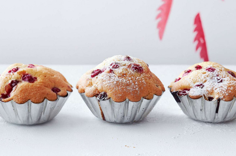 Madeleines aux groseilles rouges