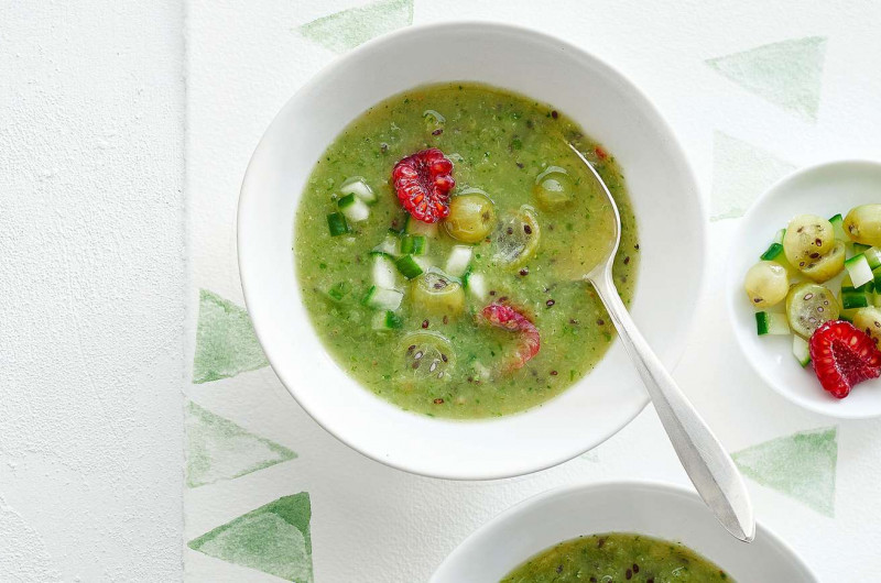 Gaspacho de groseilles à maquereau
