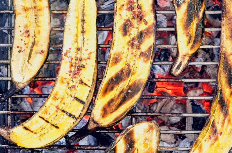 Banane plantain grillée