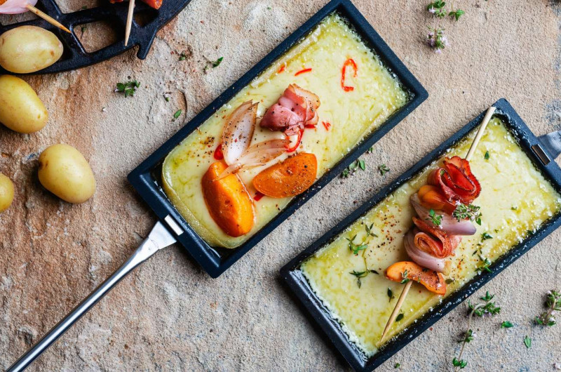 Raclette d'été sur le gril