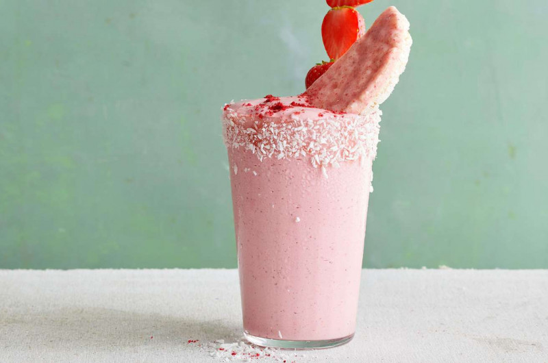 Frappé à la fraise