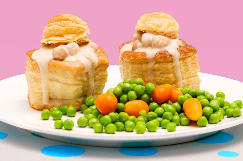 Vol-au-vent aux quenelles style rétro