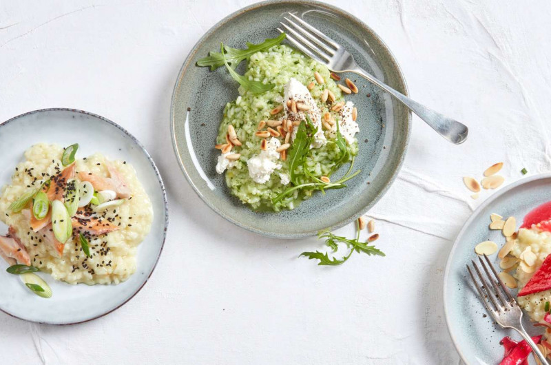 Risotto en trois versions