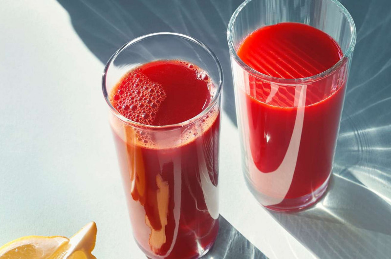 Jus de légumes fruité avec gingembre