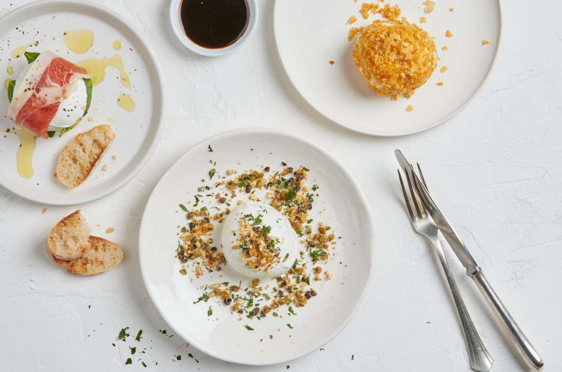 Mozzarella de bufflonne en trois façons