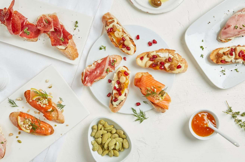 Trio de bruschette