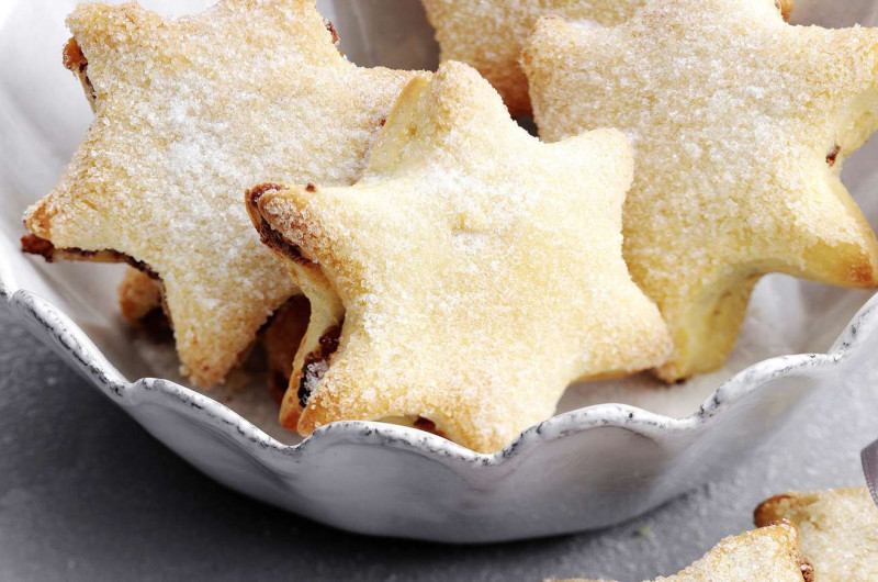 Petits pains sucrés en étoile