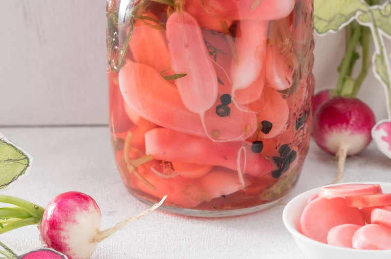 Radis roses au vinaigre