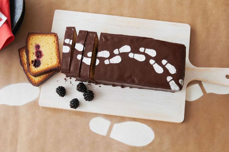 Cake empreintes de pas
