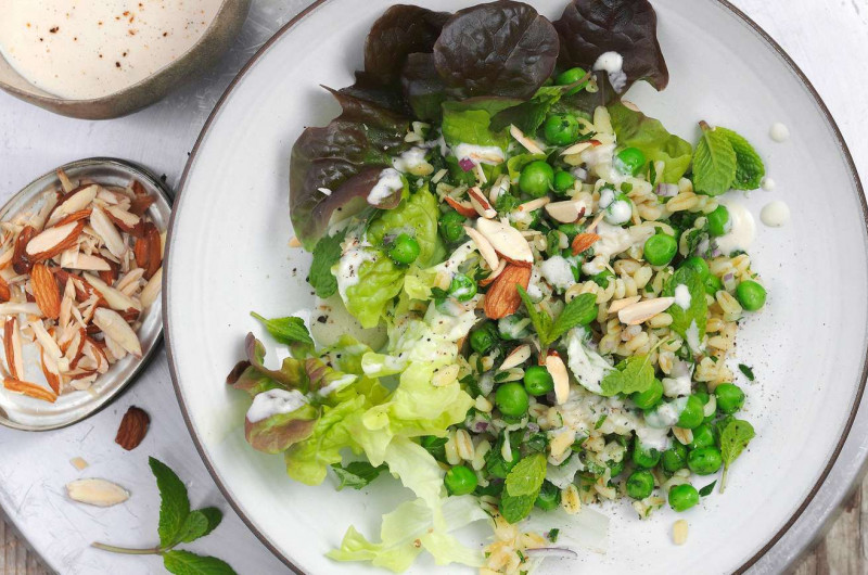 Salade d'Ebly aux petits pois