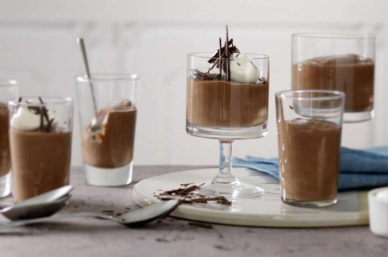 Mousse au chocolat avec rhum