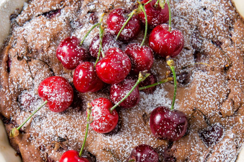 Brownie aux cerises