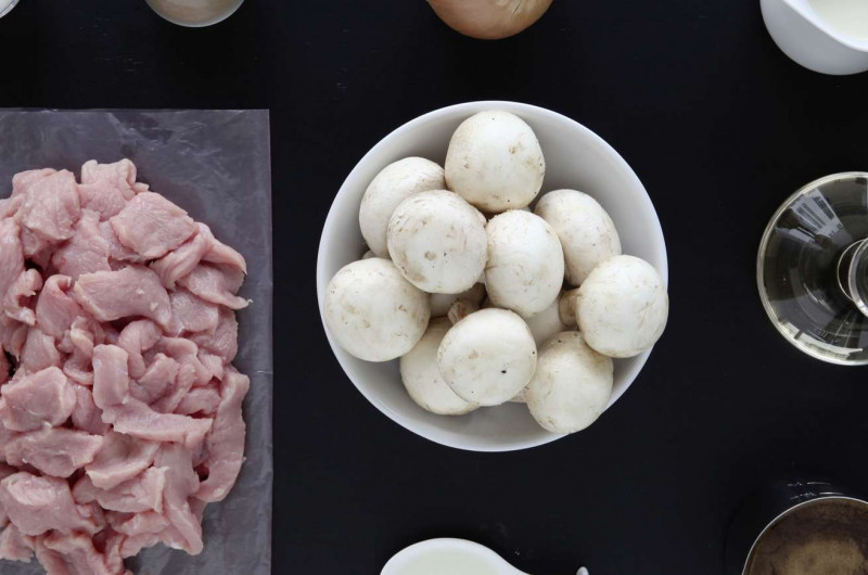 Émincé de veau à la zurichoise