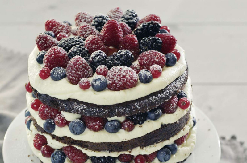 Naked cake aux baies
