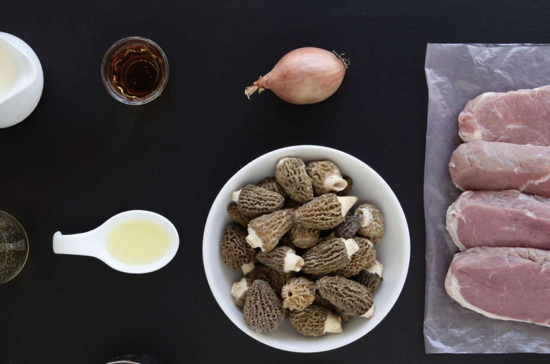 Steak de veau avec morilles