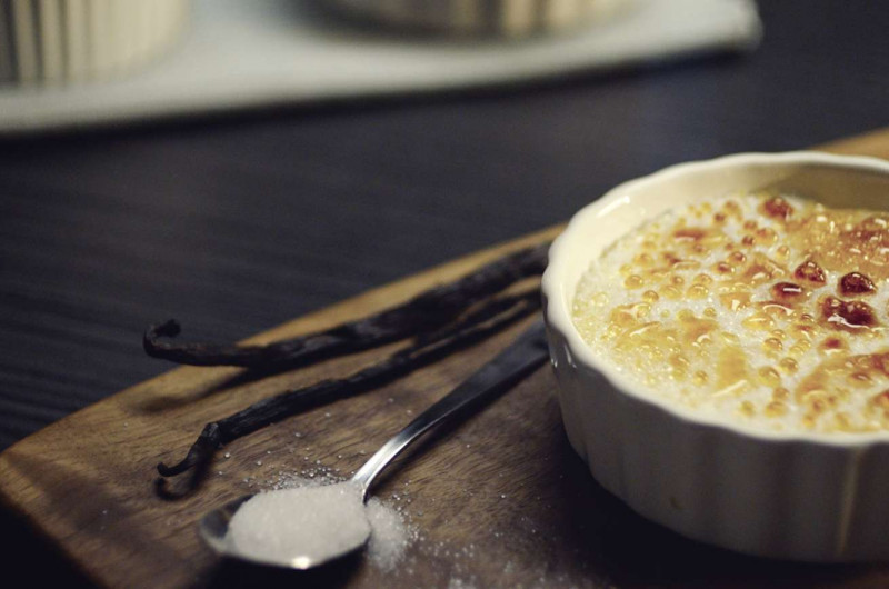 Crème brûlée à la banane
