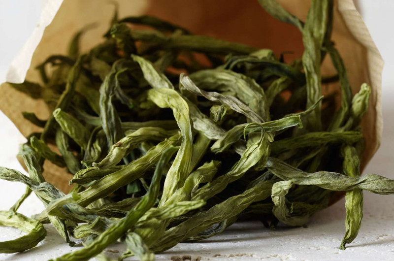 Haricots verts séchés