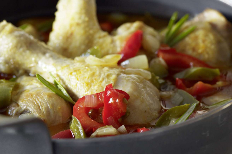 Poulet en sauce