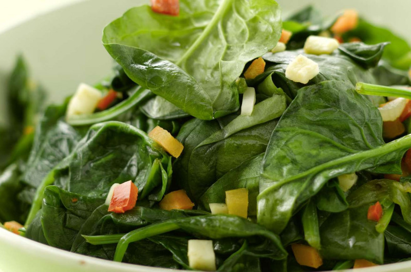 Épinards aux légumes