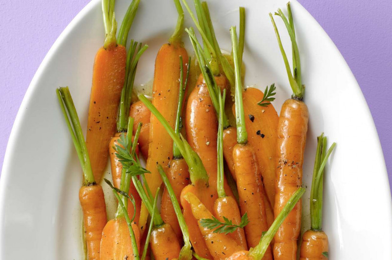 Carottes glacées au miel