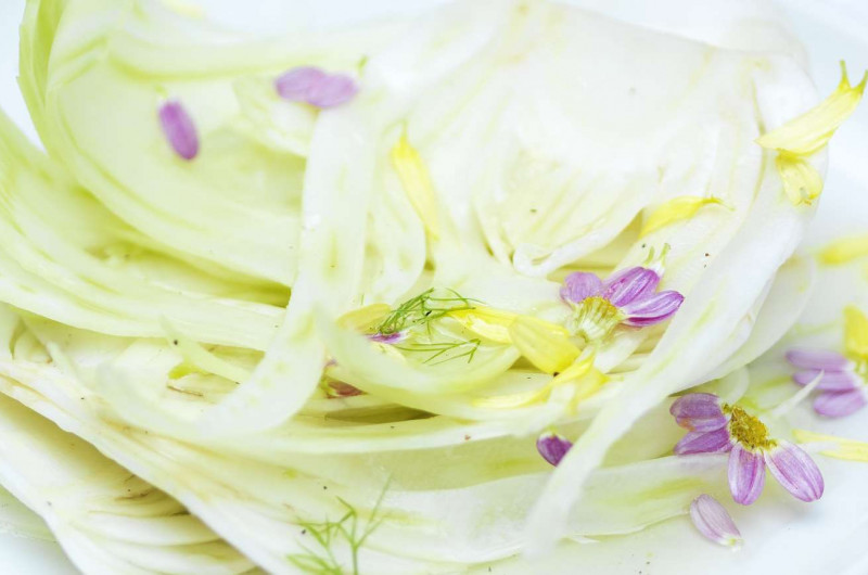 Salade de fenouil aux fleurs