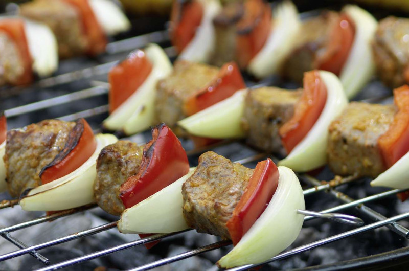 Brochettes agneau et poivron