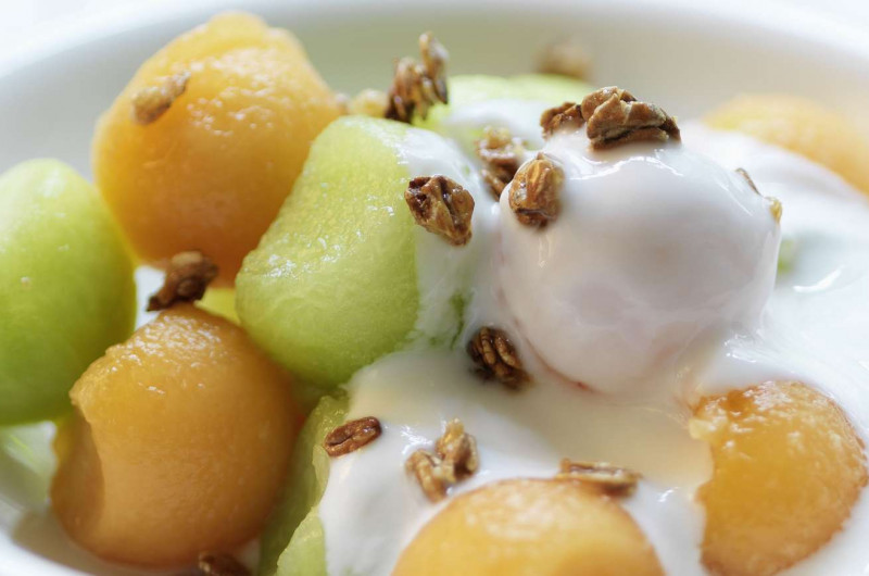 Melon au yogourt
