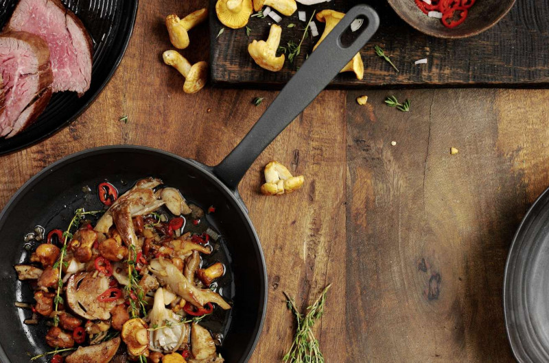 Ragoût de champignons avec filet de bœuf