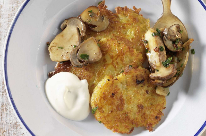 Minirösti avec poêlée de bolets
