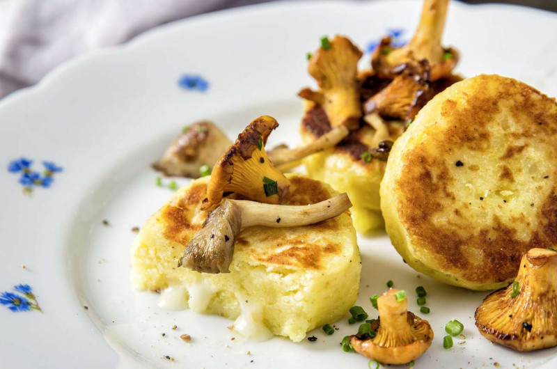 Galettes de pommes de terre au fromage