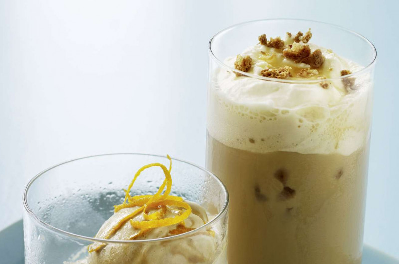 Caffè freddo avec amaretto et crème