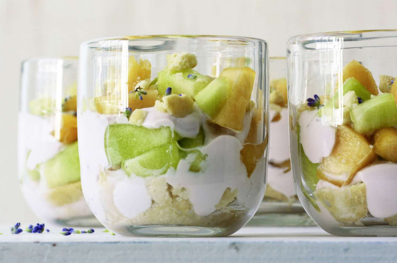 Verrines de melon à la lavande