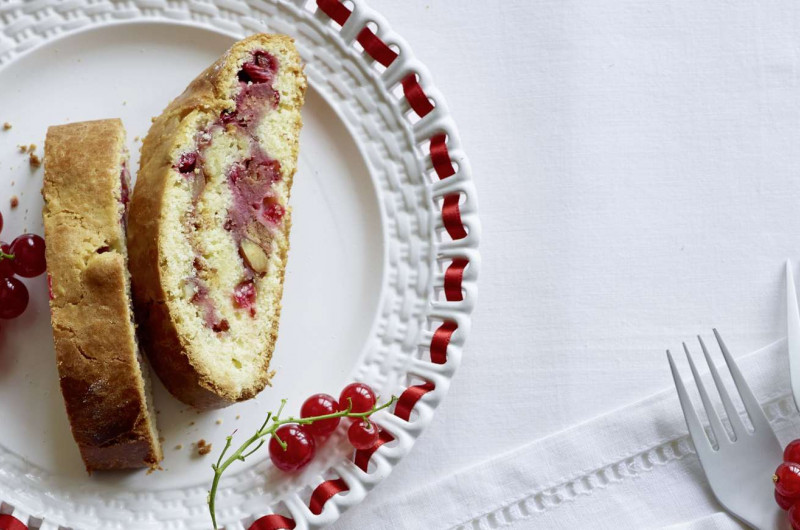 Roulade aux groseilles rouges