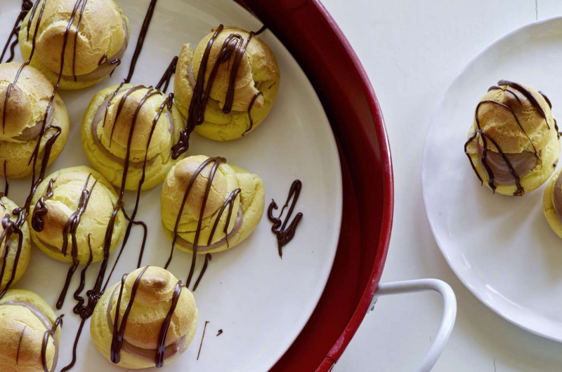 Bignè alla cioccolata (Profiteroles au chocolat)