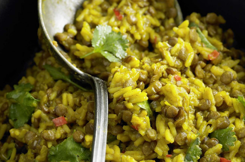 Riz indien aux lentilles