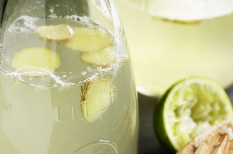 Infusion de gingembre au citron vert
